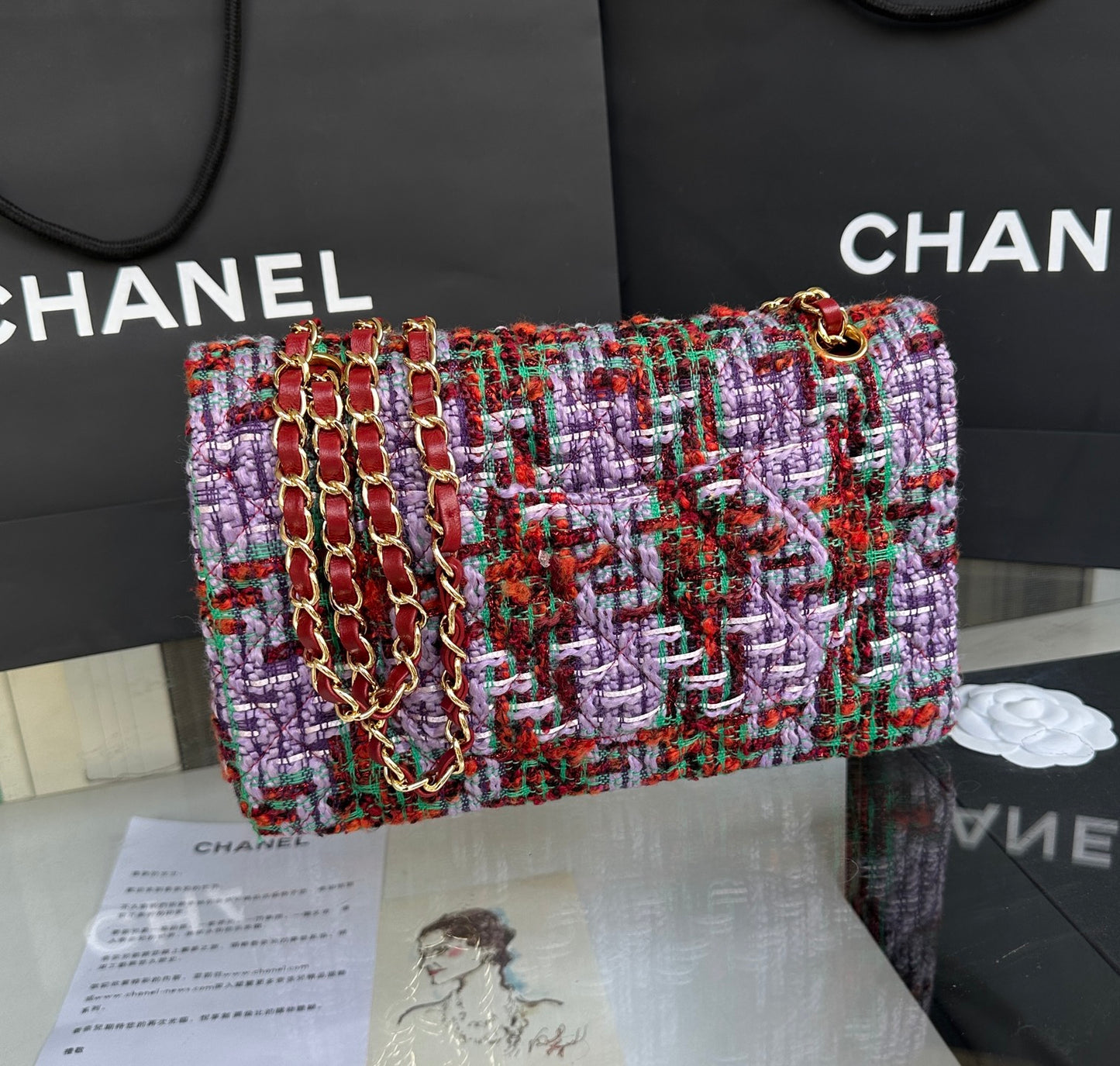 Chanel Tweed Flap Bag