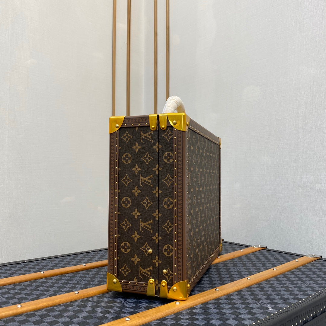 Louis Vuitton Bisten 50 Attache Hard Case Trunk
