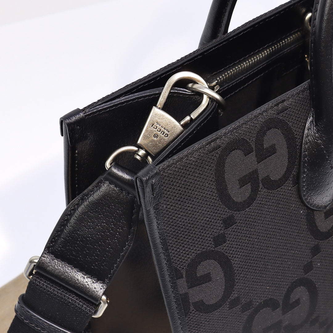 Gucci Jumbo Gg Tote Bag - Black