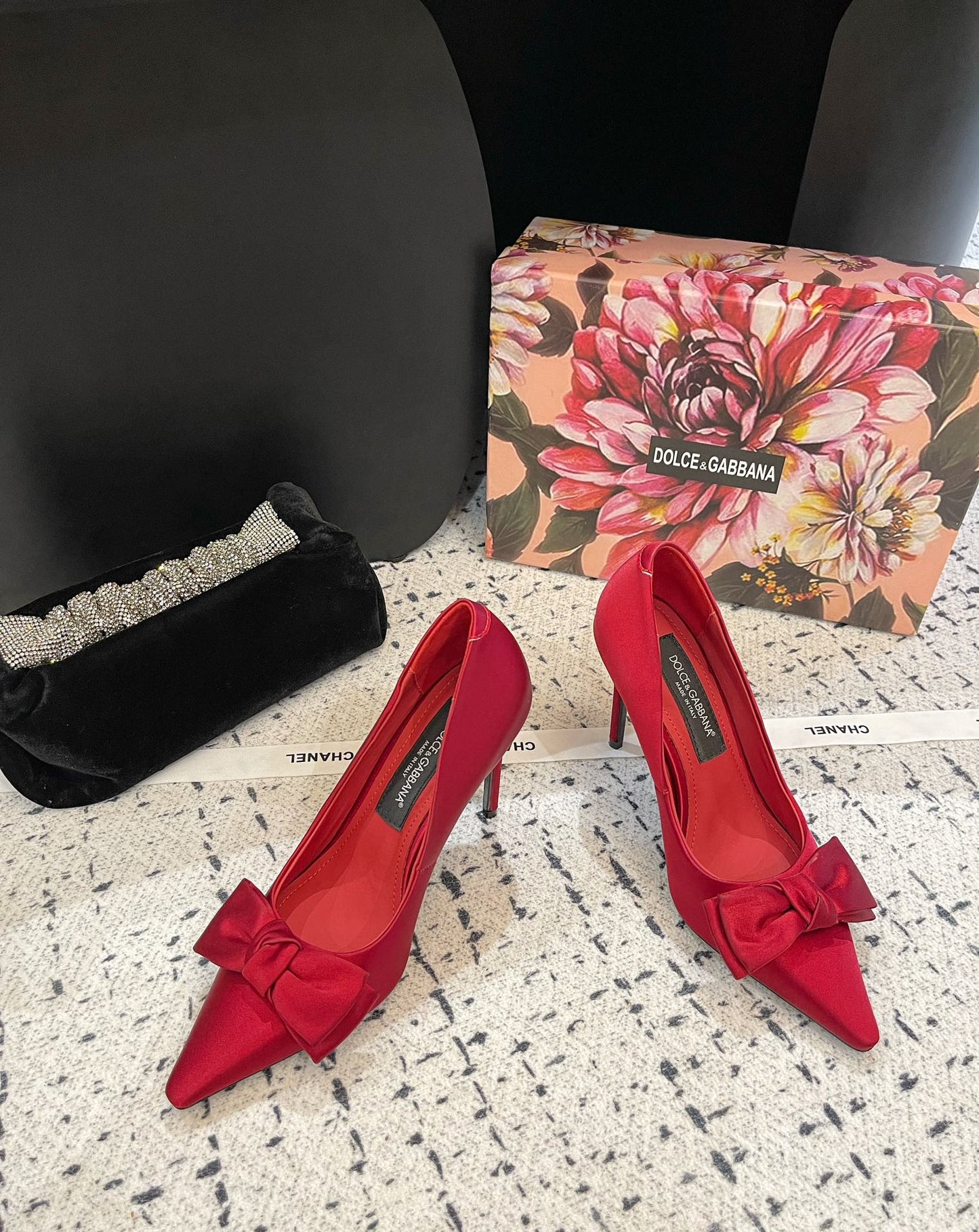 Dolce & Gabbana 40mm bow-detailing slingback pumps