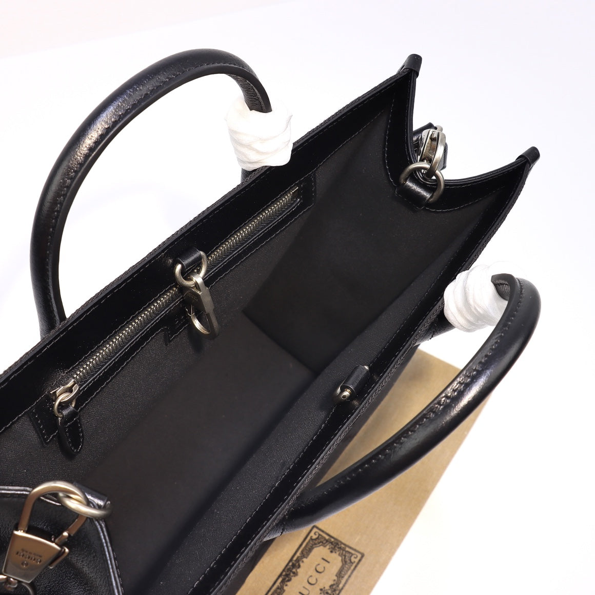 Gucci Jumbo Gg Tote Bag - Black