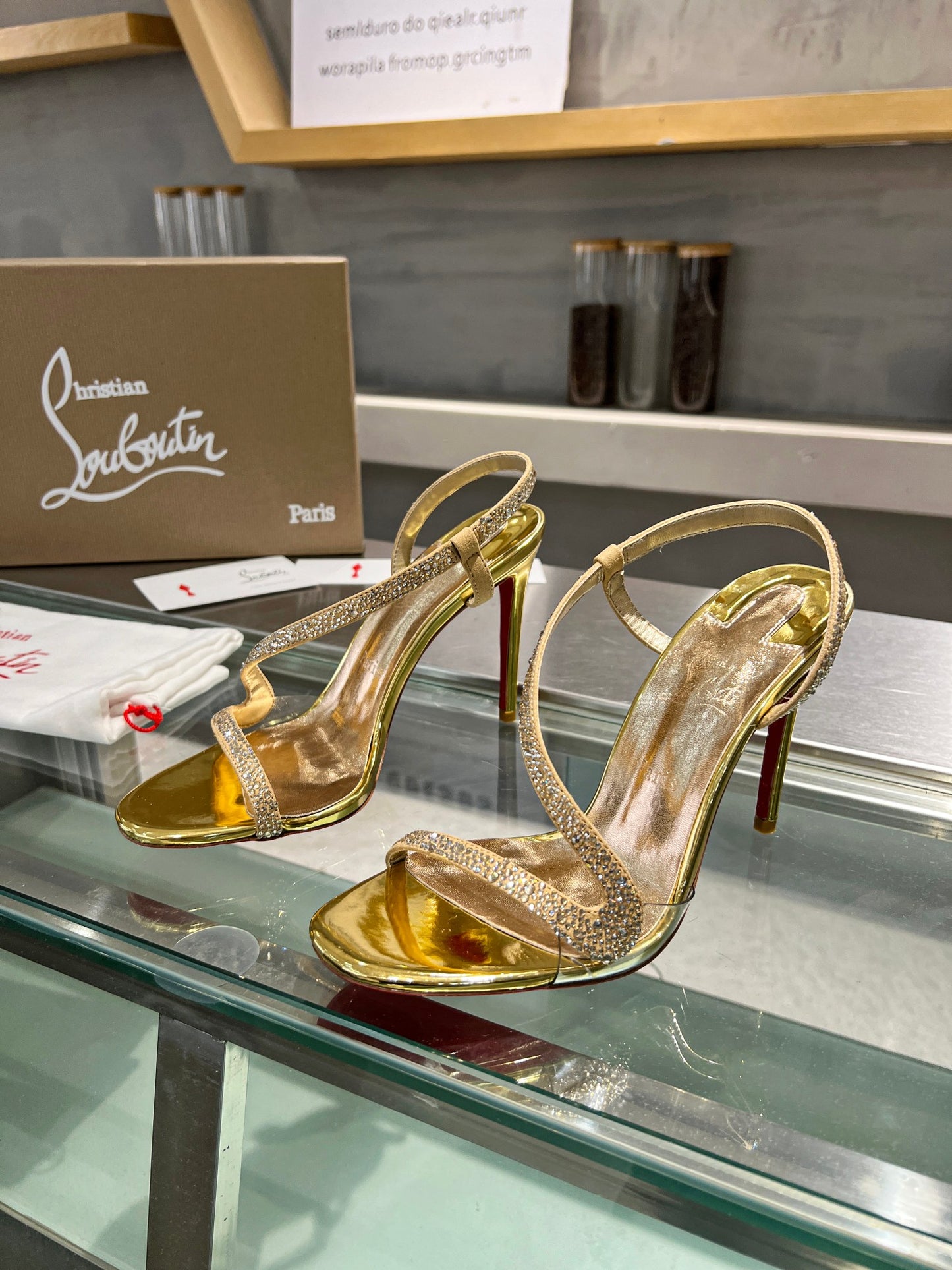 Christian Louboutin Rosalie Strass Women Sandals 100
