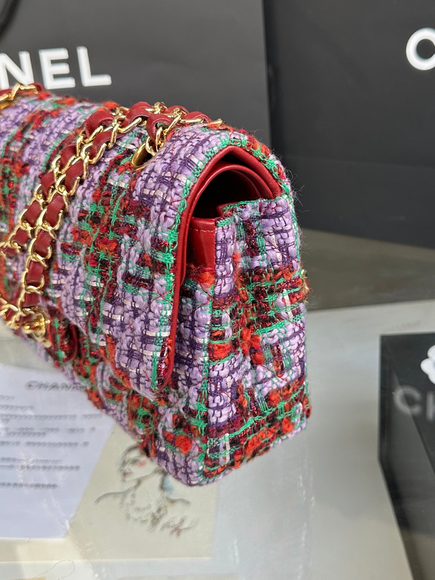 Chanel Tweed Flap Bag