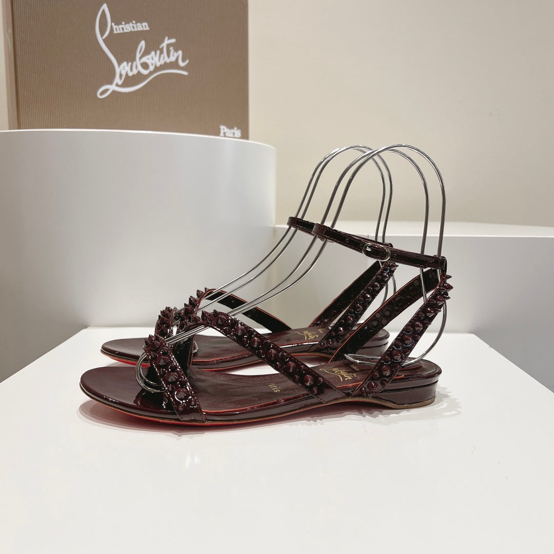 Christian Louboutin Women's So Me Spike Red Sole Sandals