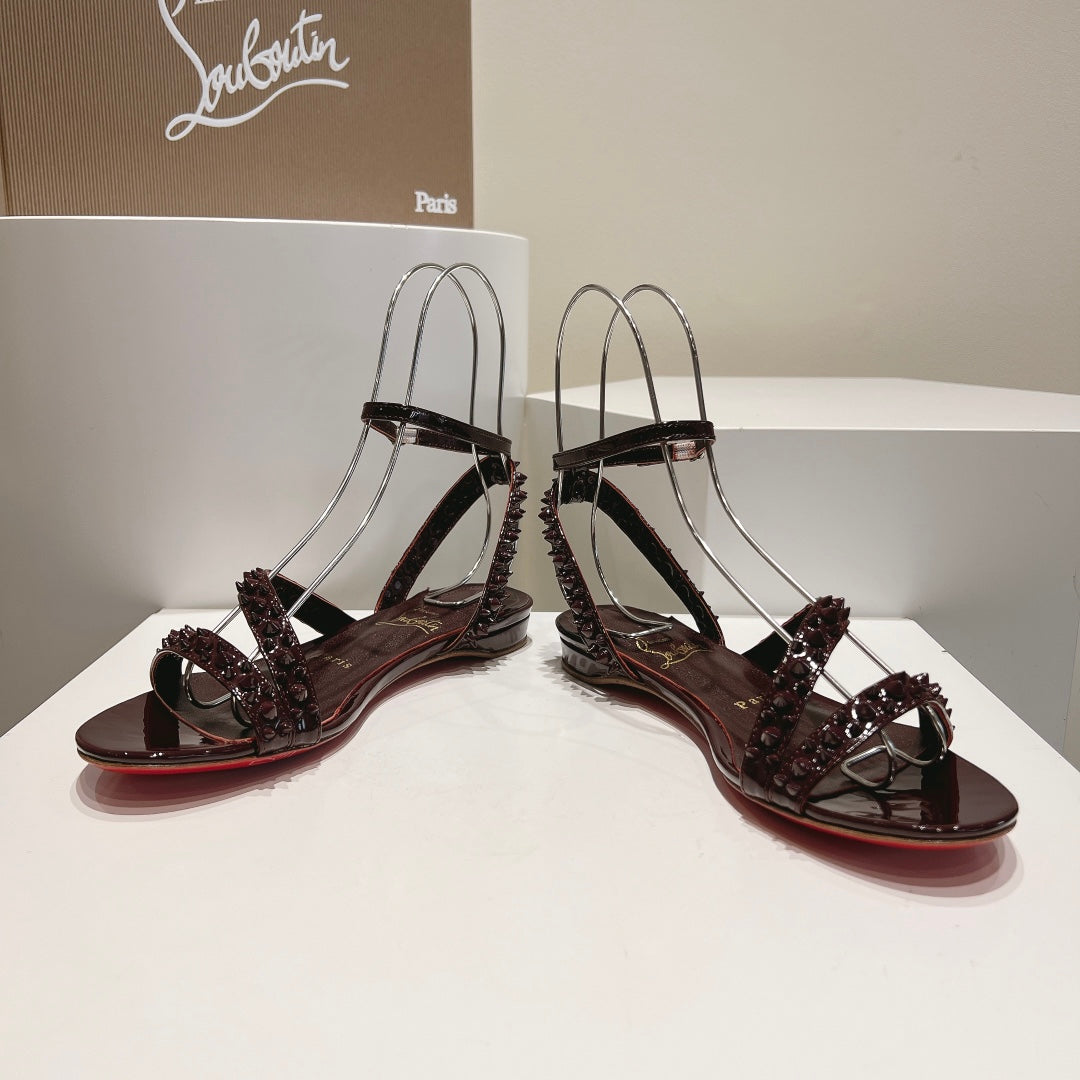 Christian Louboutin Women's So Me Spike Red Sole Sandals