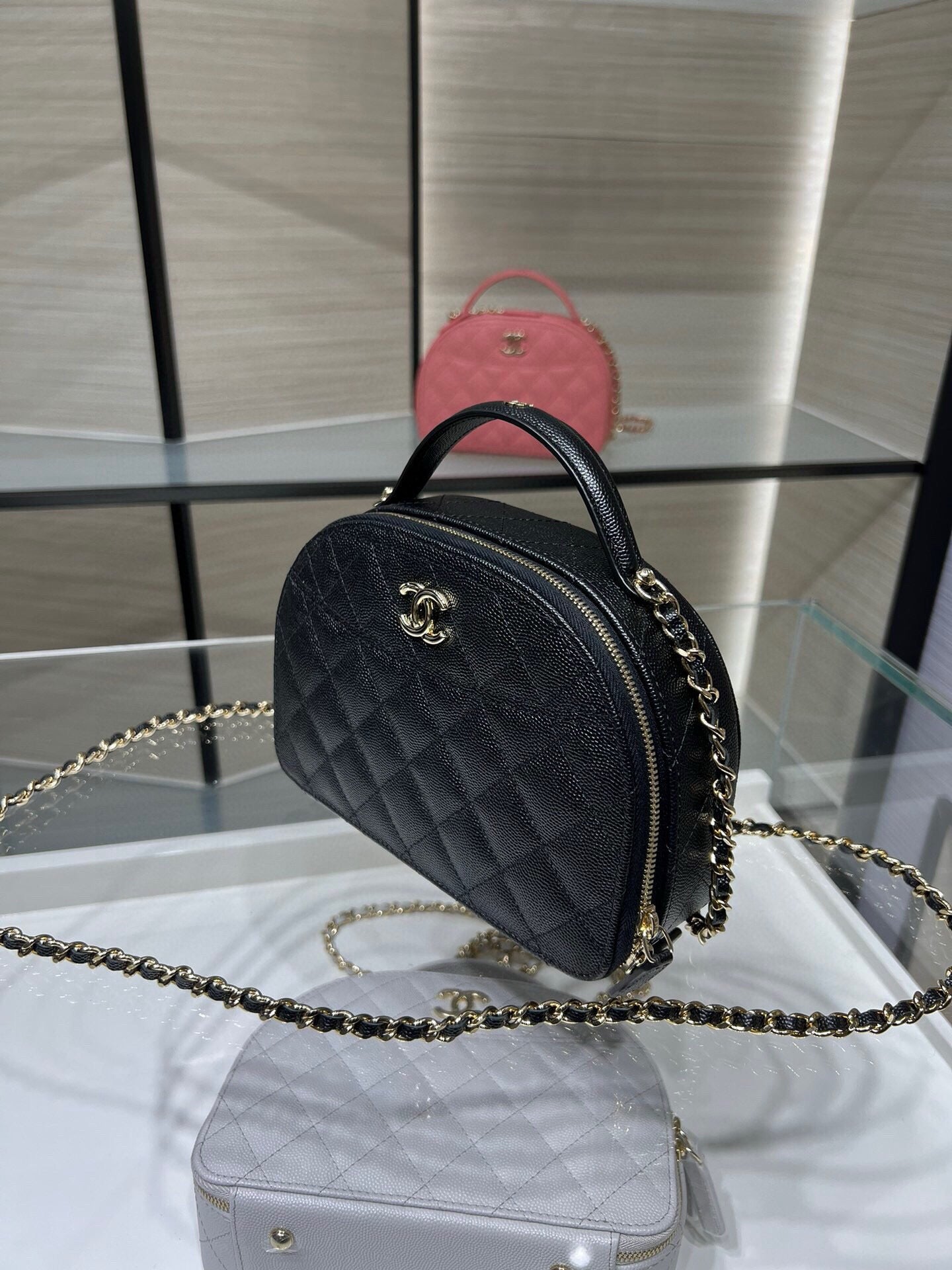 Chanel 22C Mini Round Vanity Bag