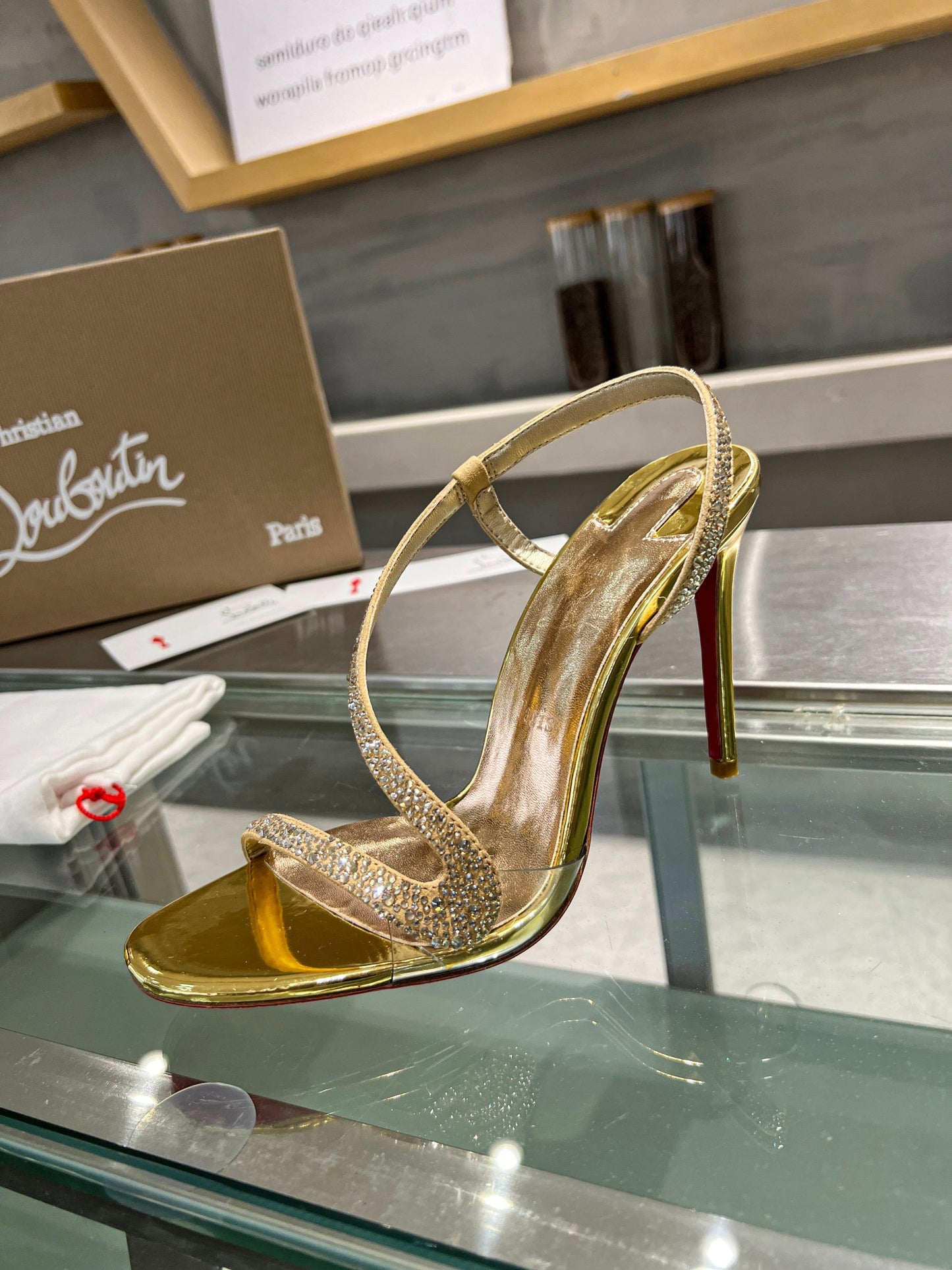 Christian Louboutin Rosalie Strass Women Sandals 100
