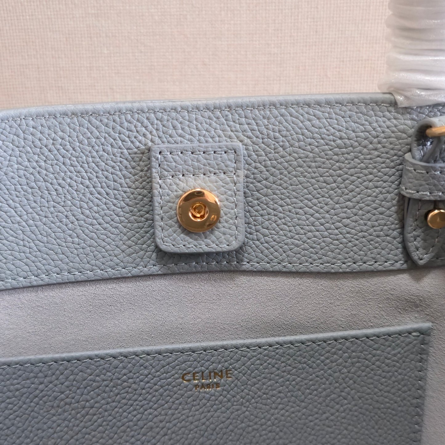 Celine Mini Cabas Anais Cuir Triomphe In Grained Calfskin Leather