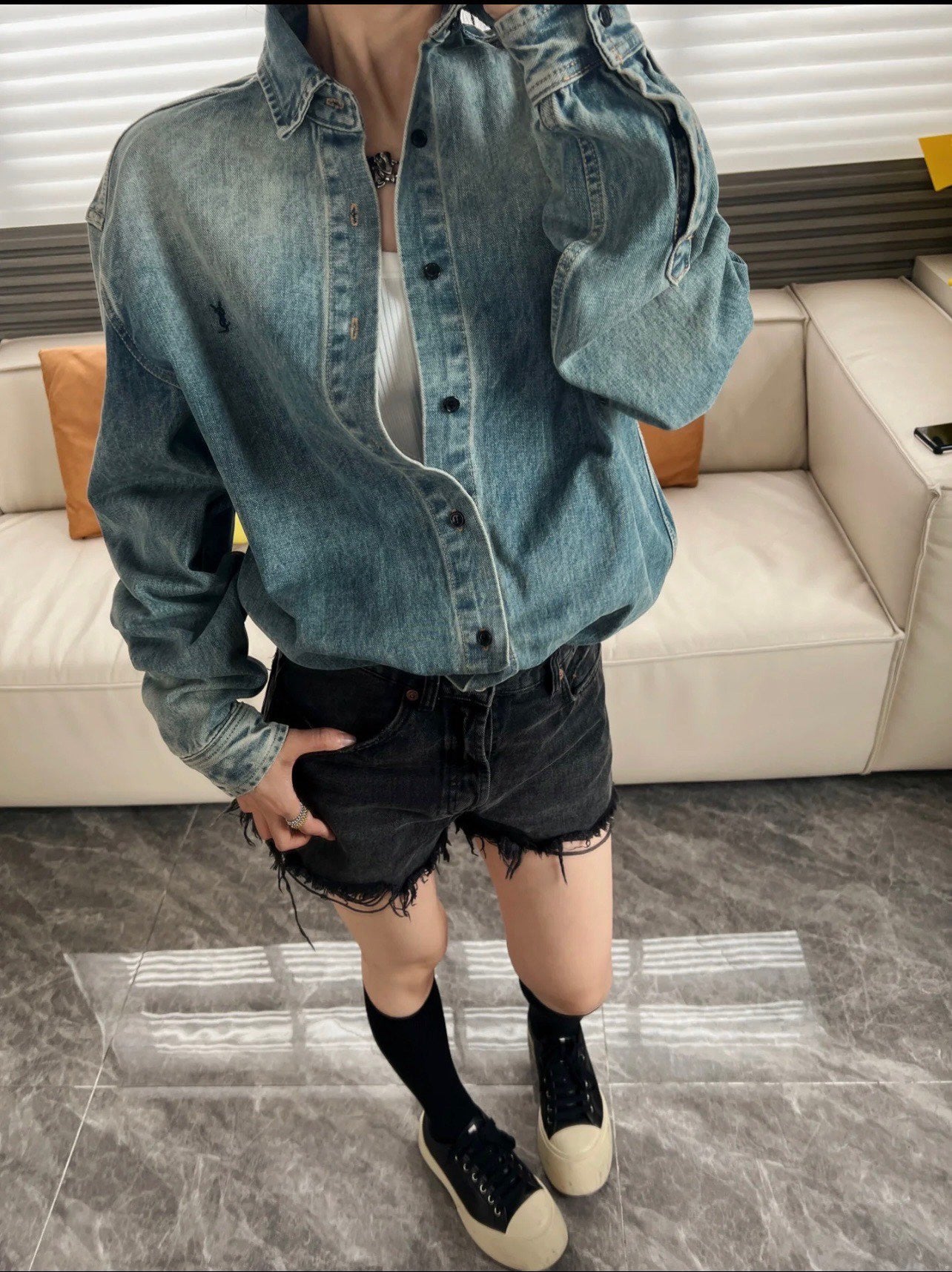 Saint Laurent Denim Overshirt