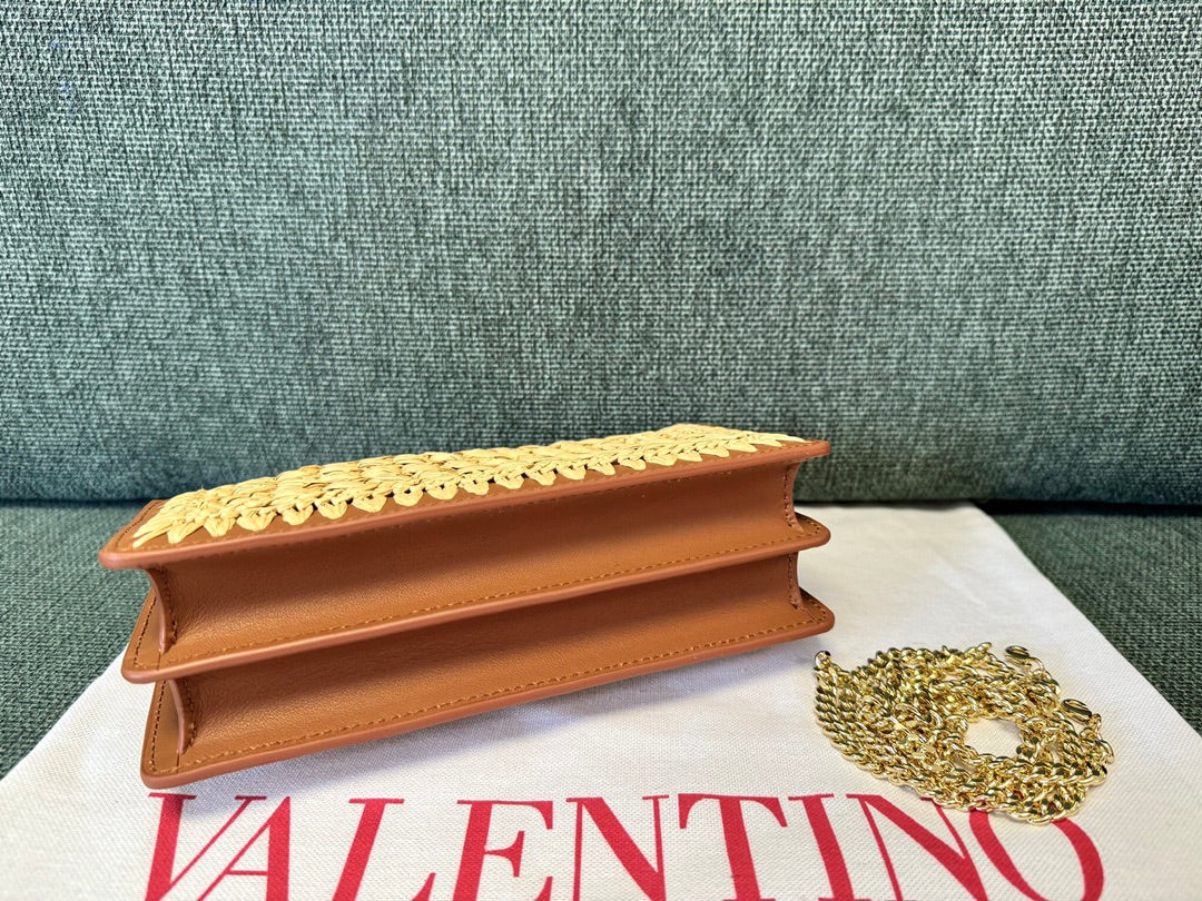 Valentino Garavani Raffia Shoulder Bag
