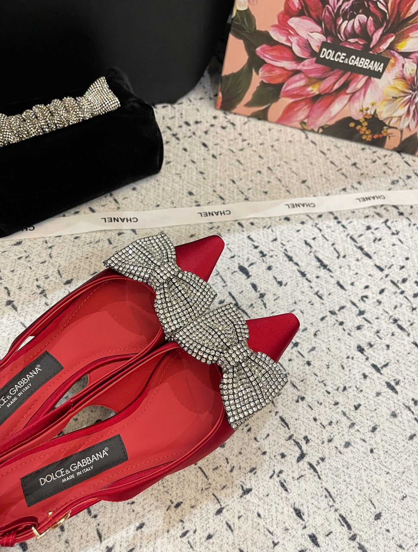 Dolce & Gabbana 40mm bow-detailing slingback pumps