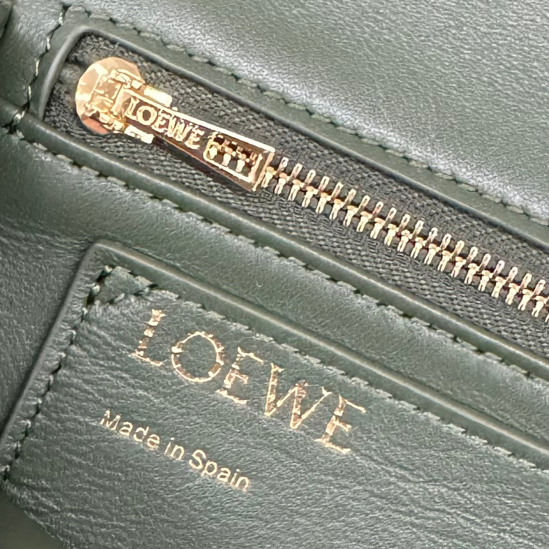 Loewe Goya Mini Pleated Leather Shoulder Bag