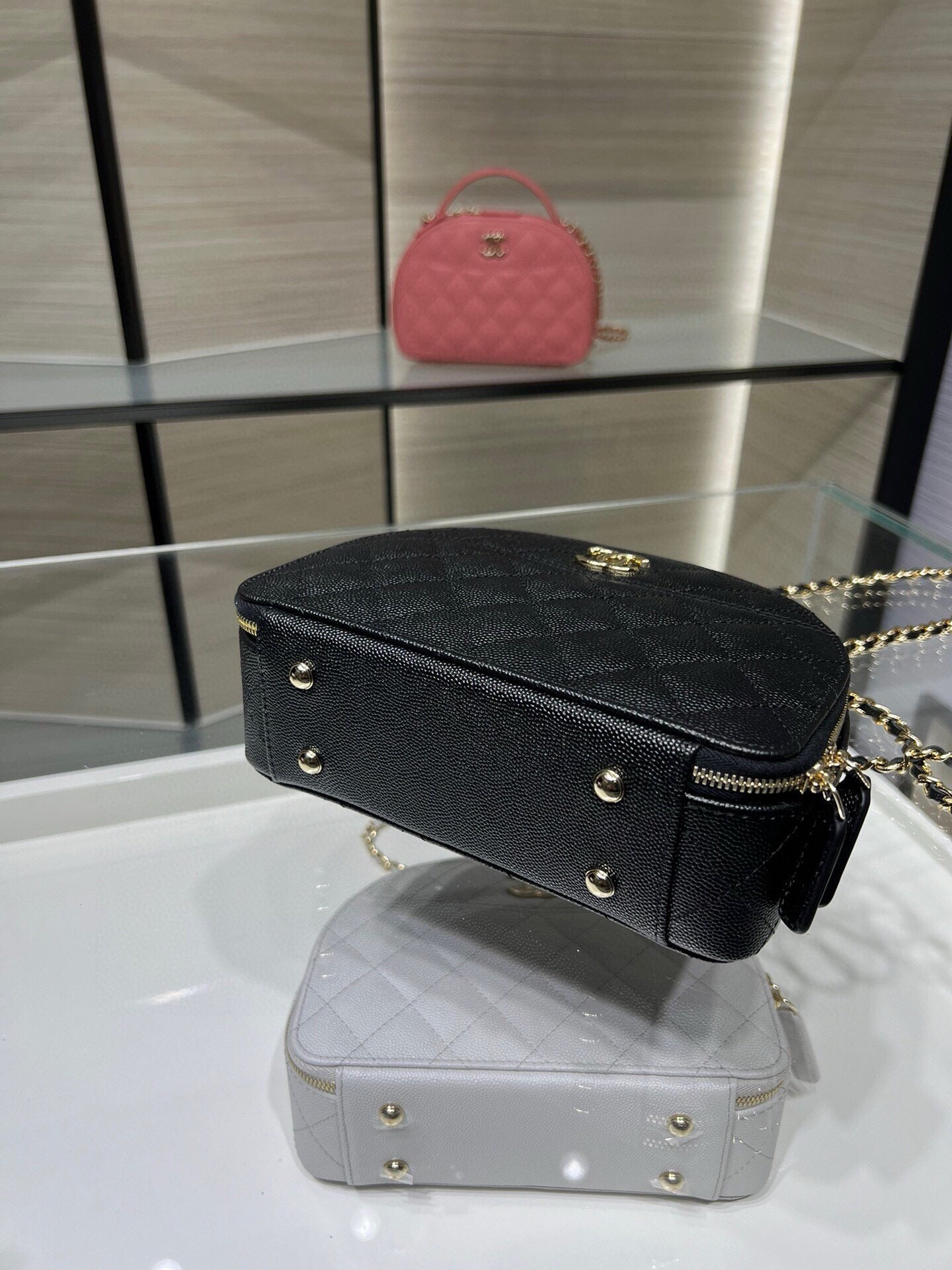 Chanel 22C Mini Round Vanity Bag