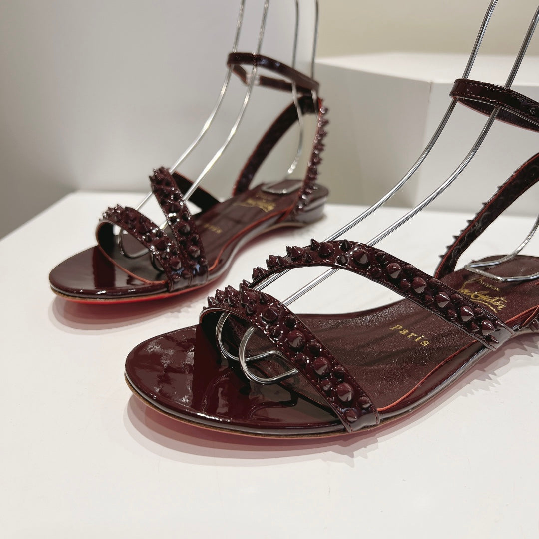Christian Louboutin Women's So Me Spike Red Sole Sandals