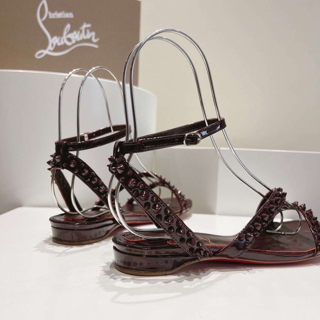 Christian Louboutin Women's So Me Spike Red Sole Sandals