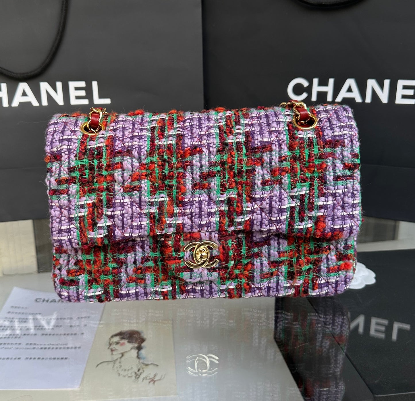 Chanel Tweed Flap Bag