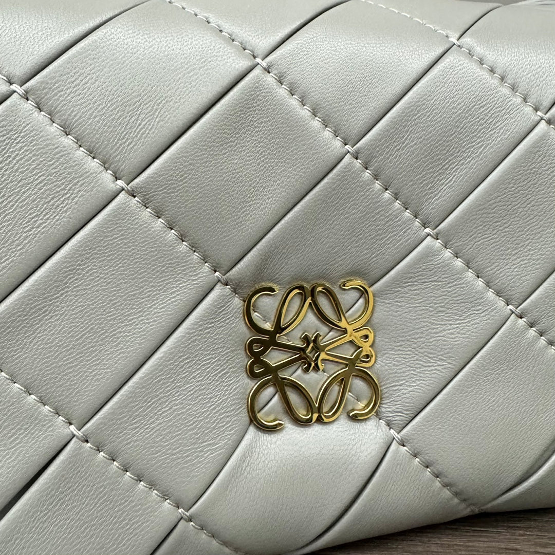 Loewe Goya Mini Pleated Leather Shoulder Bag
