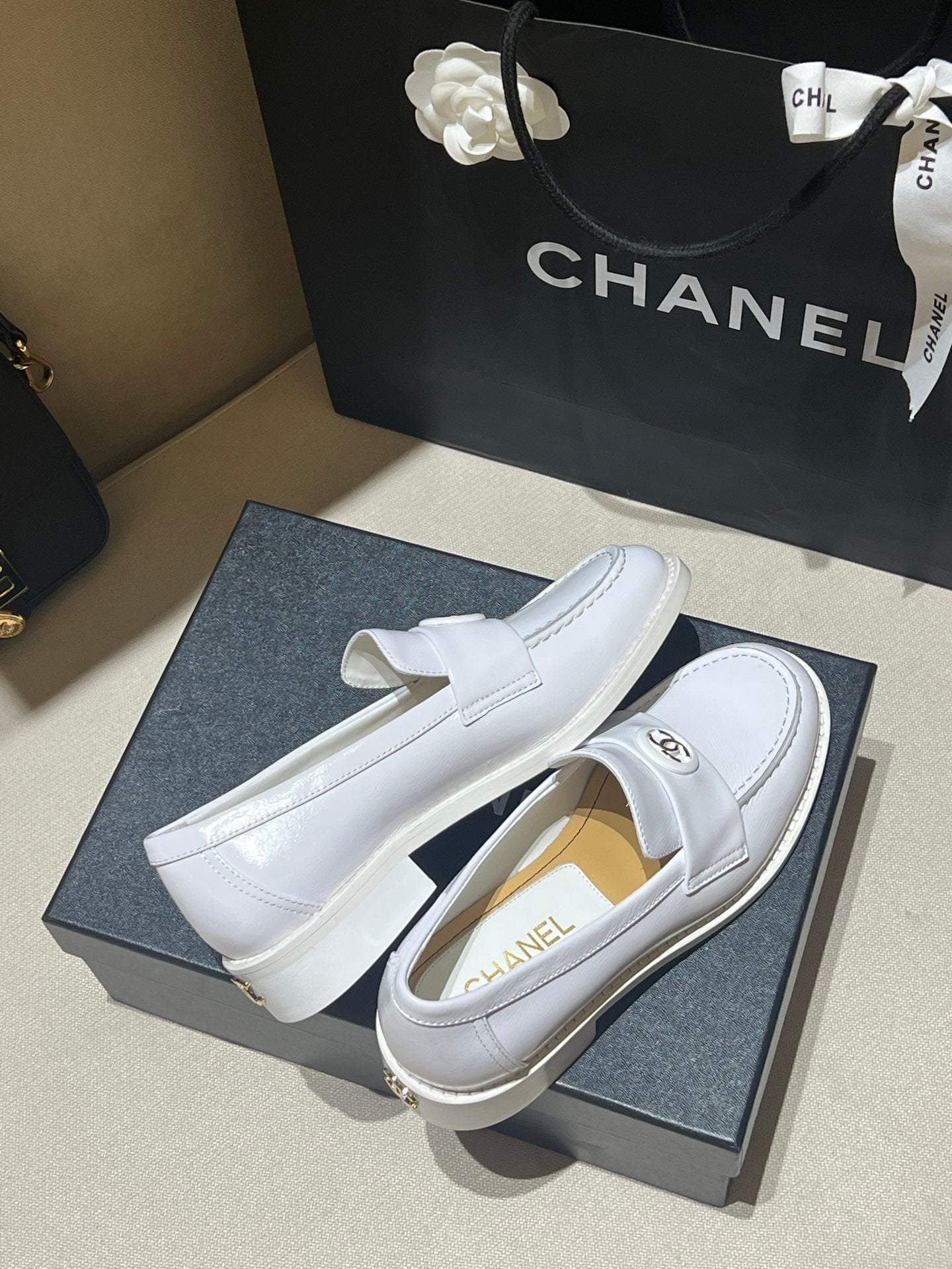 Chanel Calfskin Moccasins