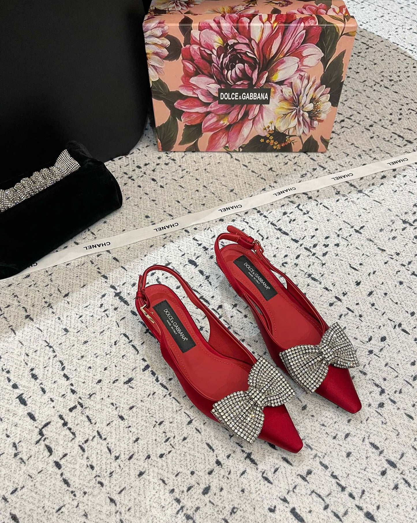 Dolce & Gabbana 40mm bow-detailing slingback pumps