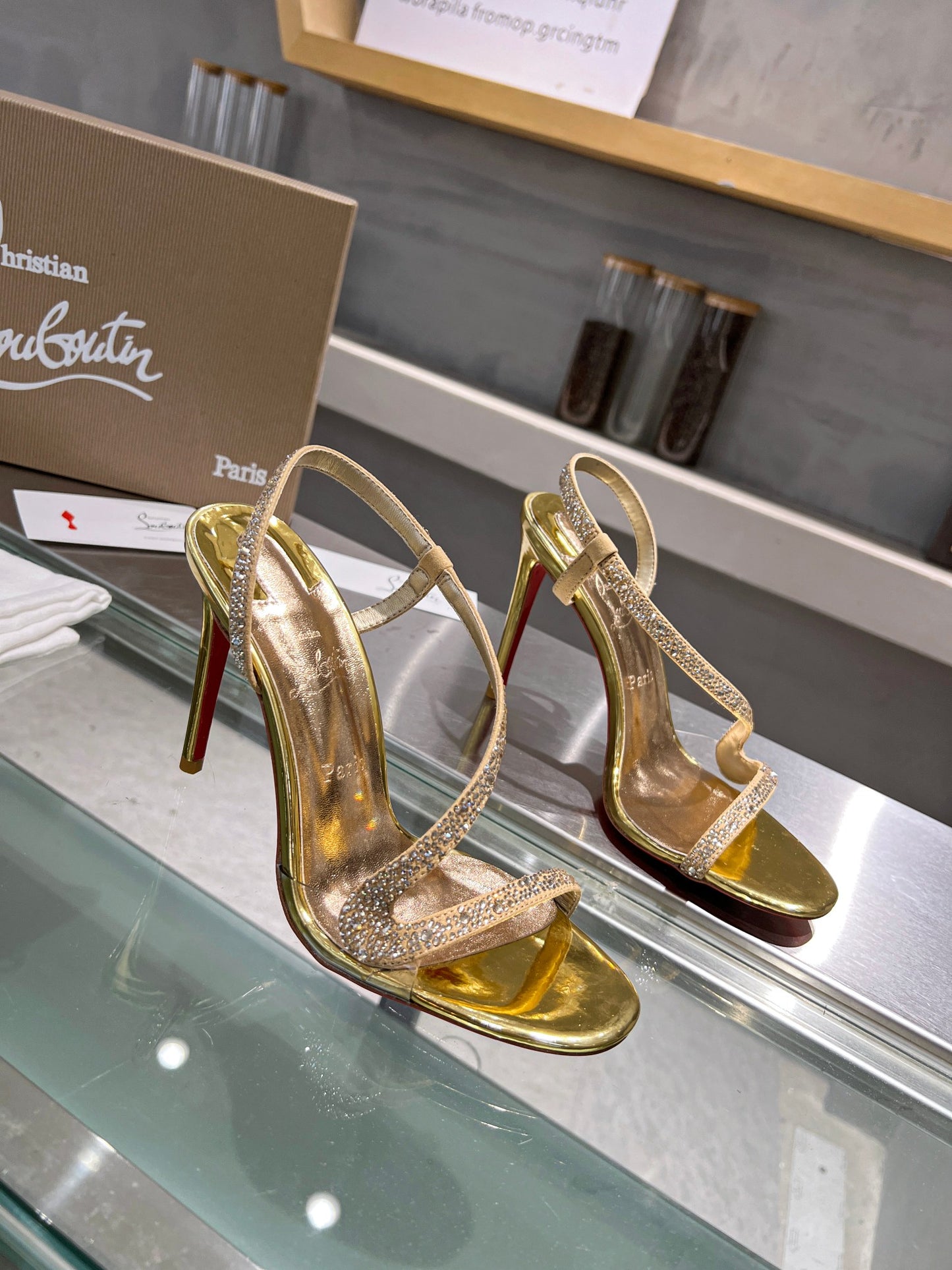 Christian Louboutin Rosalie Strass Women Sandals 100