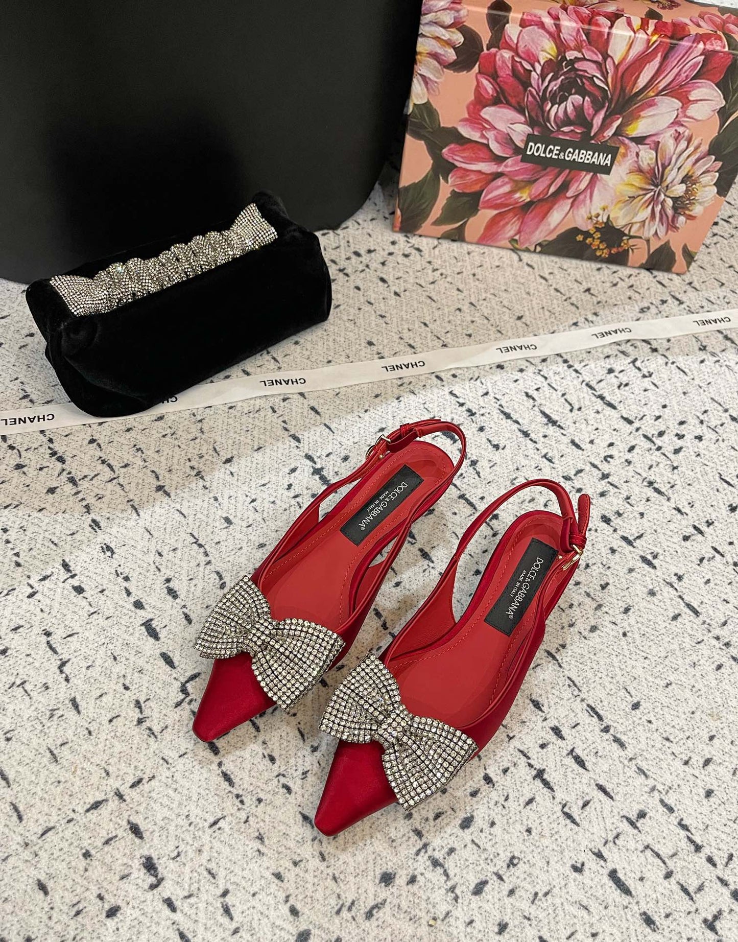 Dolce & Gabbana 40mm bow-detailing slingback pumps