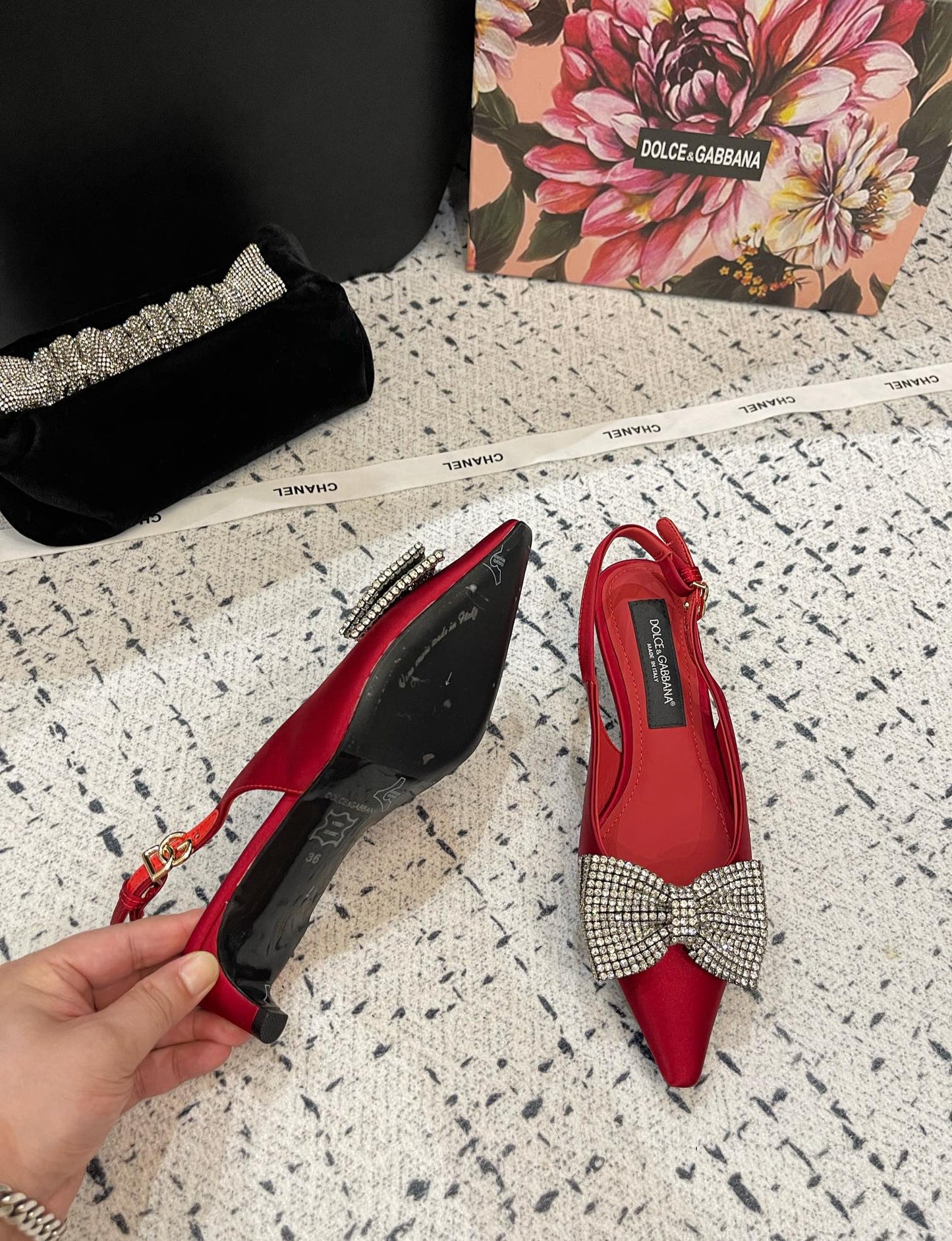 Dolce & Gabbana 40mm bow-detailing slingback pumps