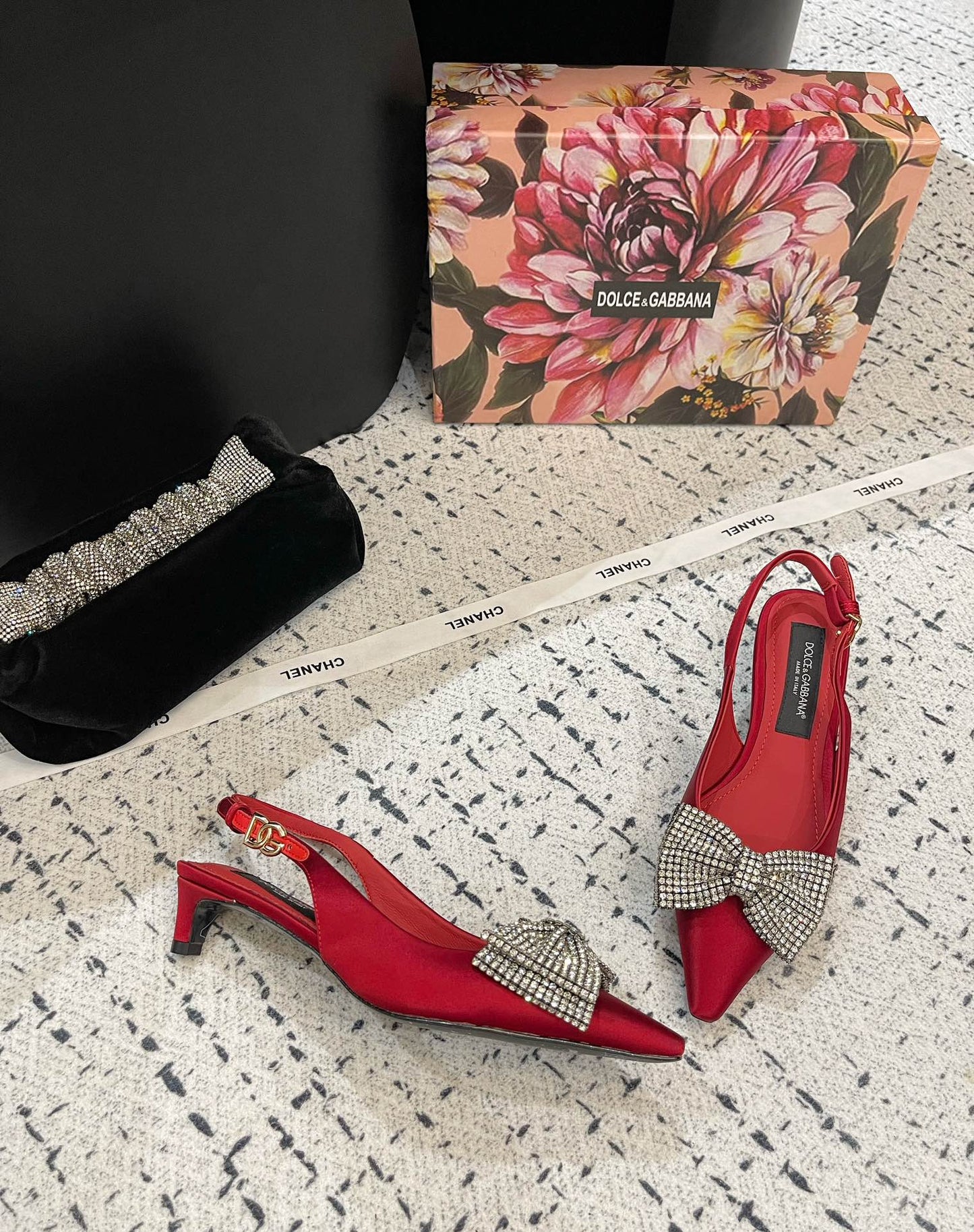 Dolce & Gabbana 40mm bow-detailing slingback pumps