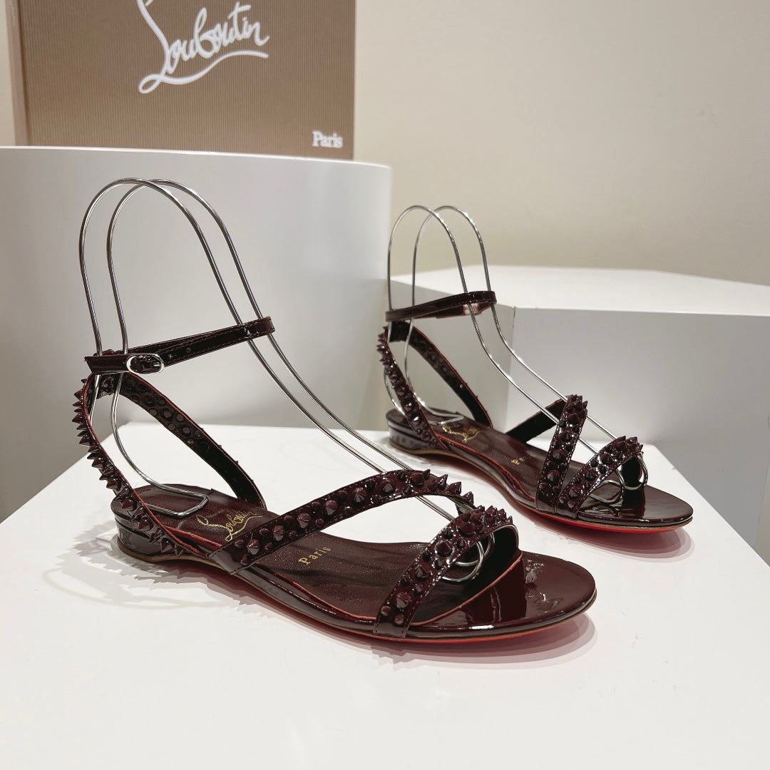 Christian Louboutin Women's So Me Spike Red Sole Sandals