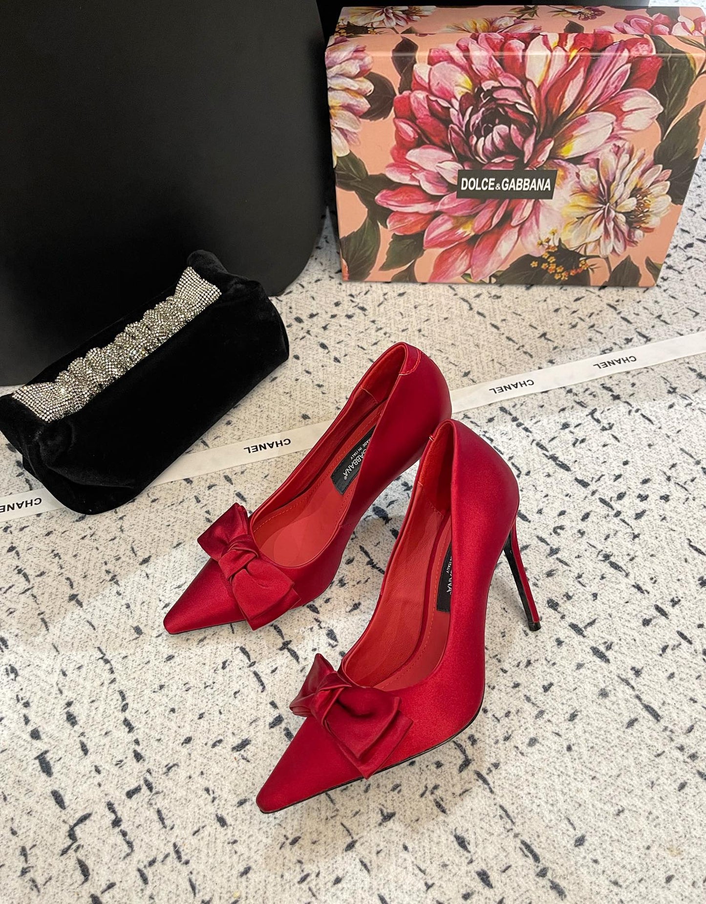 Dolce & Gabbana 40mm bow-detailing slingback pumps