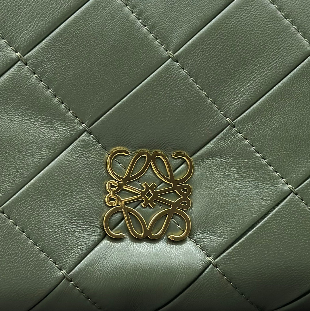 Loewe Goya Mini Pleated Leather Shoulder Bag