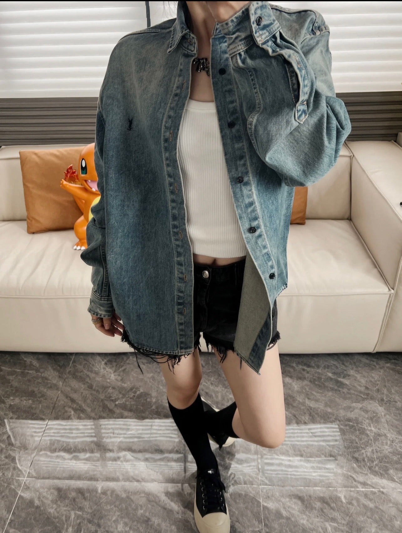Saint Laurent Denim Overshirt