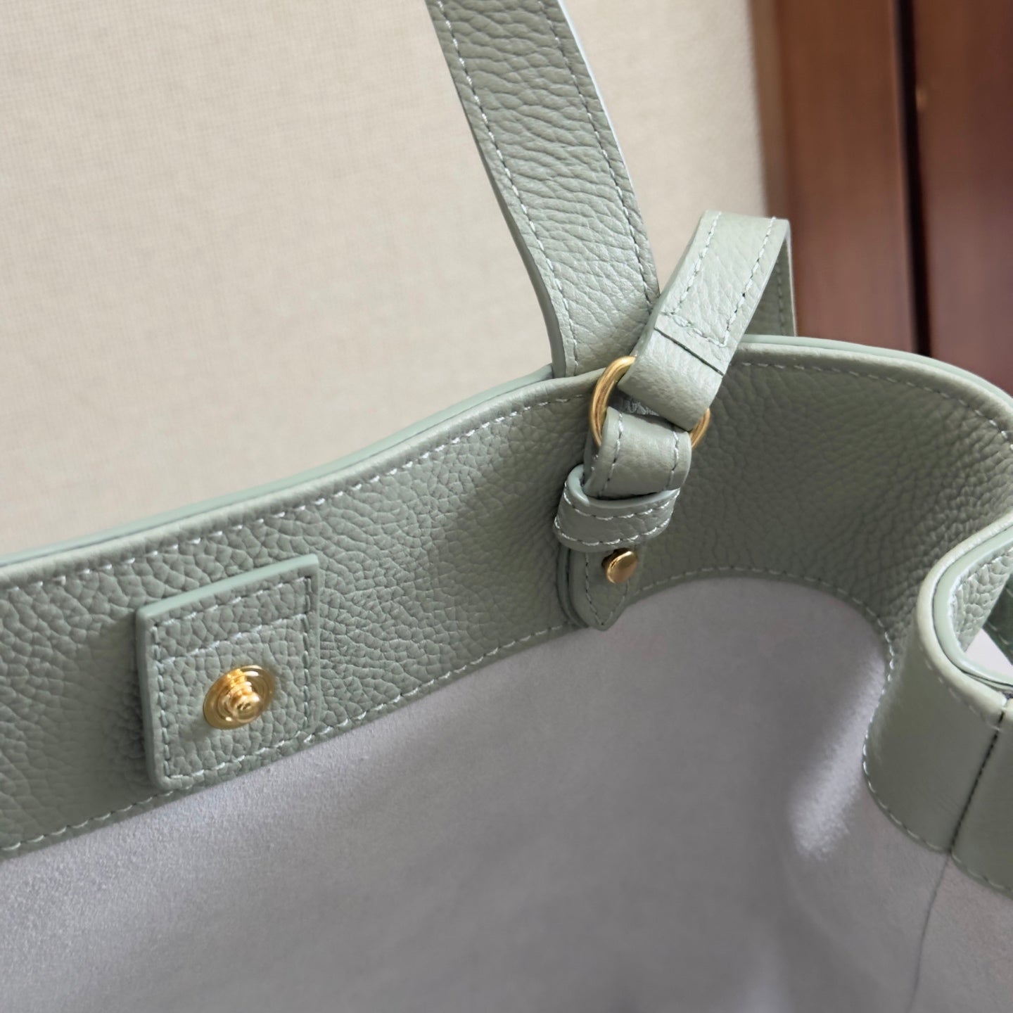 Celine Mini Cabas Anais Cuir Triomphe In Grained Calfskin Leather
