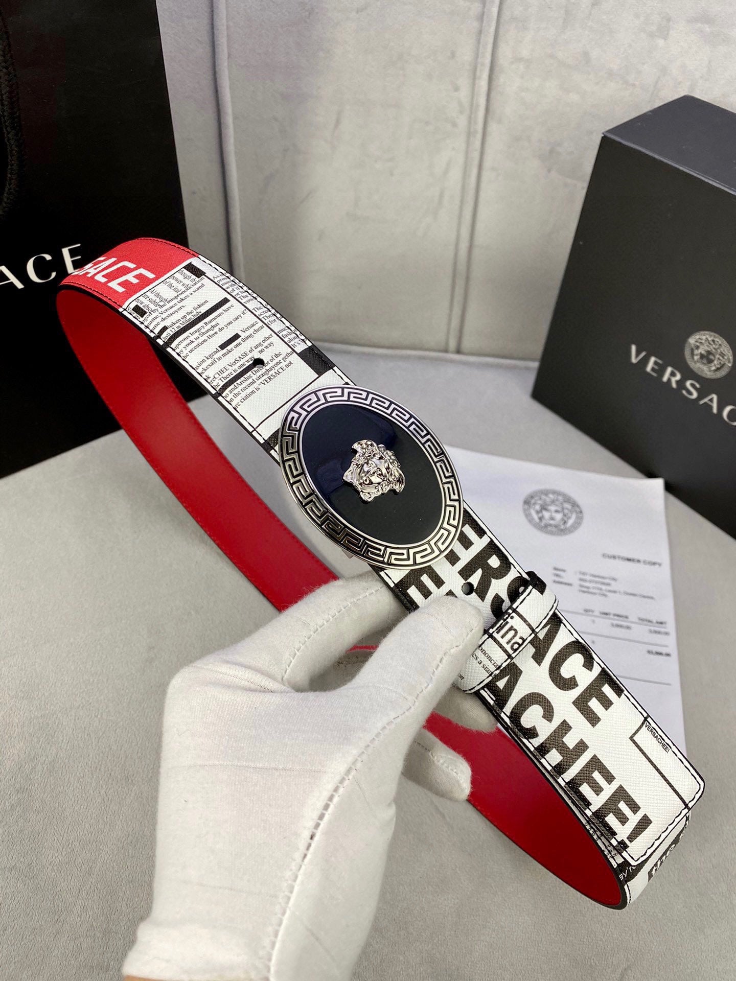 Versace leather Belt
