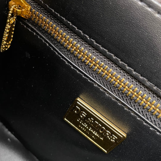 Dolce & Gabbana Collection - Small DG Girls in Calfskin Black Female Onesize