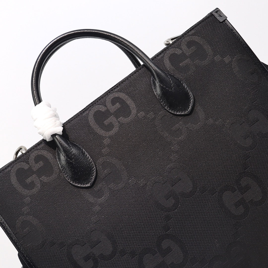 Gucci Jumbo Gg Tote Bag - Black