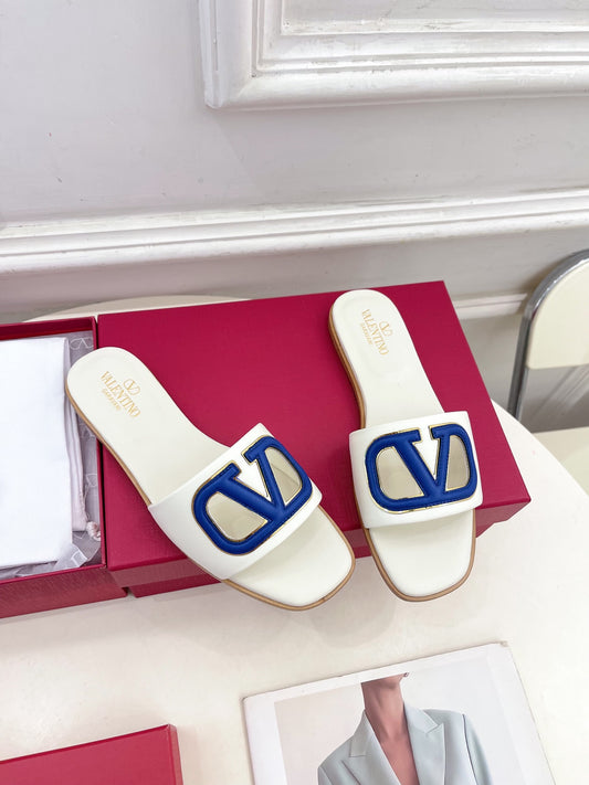 VALENTINO VLOGO SIGNATURE CHERRYFIC SLIDE SANDAL 20MM