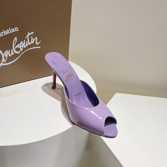 Christian Louboutin Metallic Patent Me Dolly 85 Pumps
