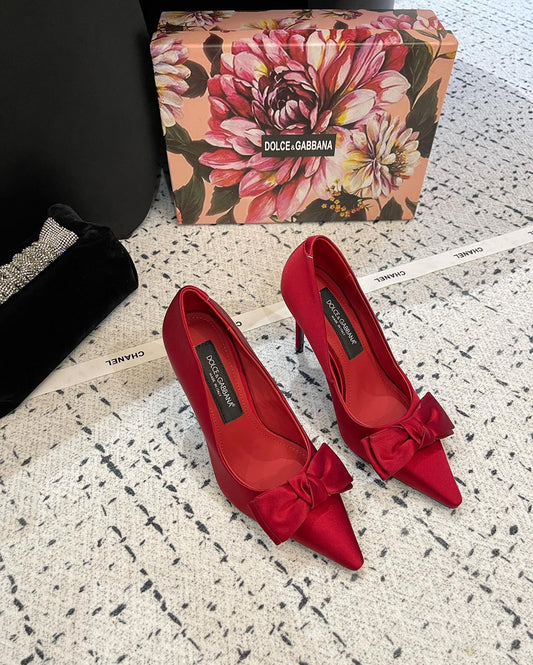 Dolce & Gabbana 40mm bow-detailing slingback pumps