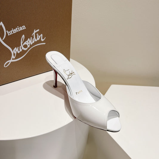 Christian Louboutin Metallic Patent Me Dolly 85 Pumps