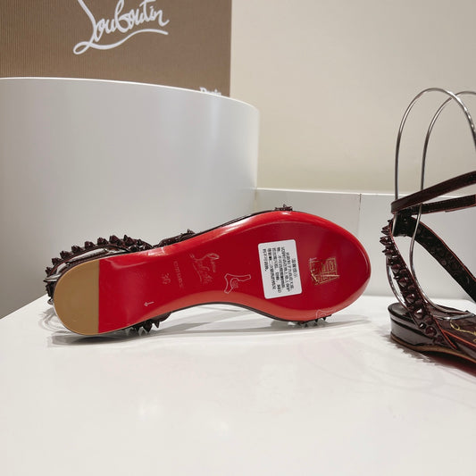 Christian Louboutin Women's So Me Spike Red Sole Sandals