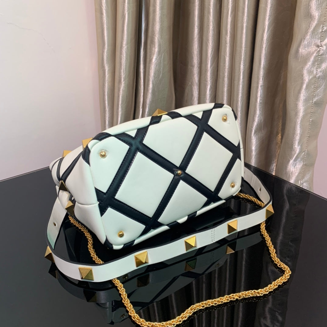 Valentino Garavani Roman Stud Small Leather Shoulder Bag