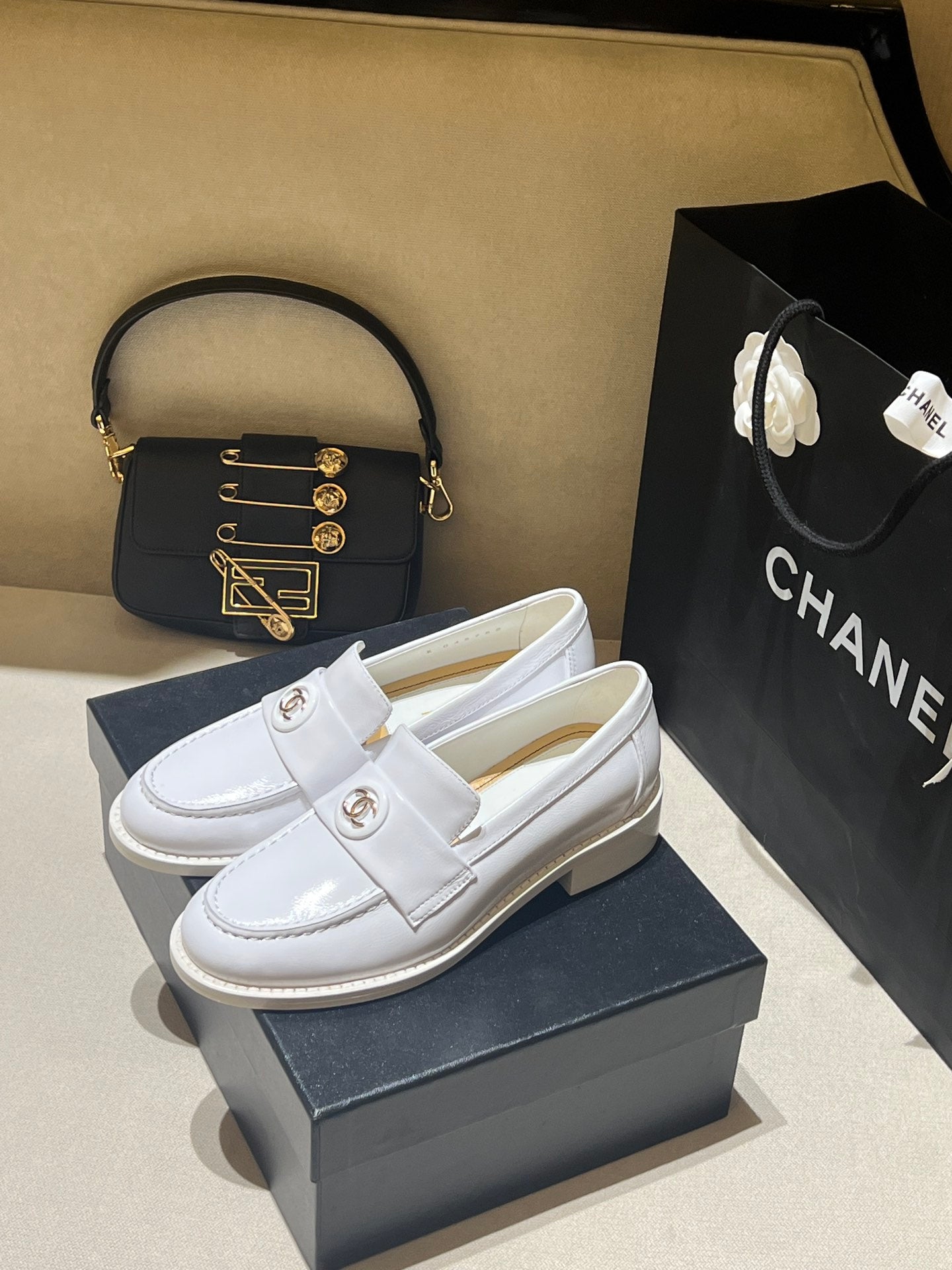 Chanel Calfskin Moccasins
