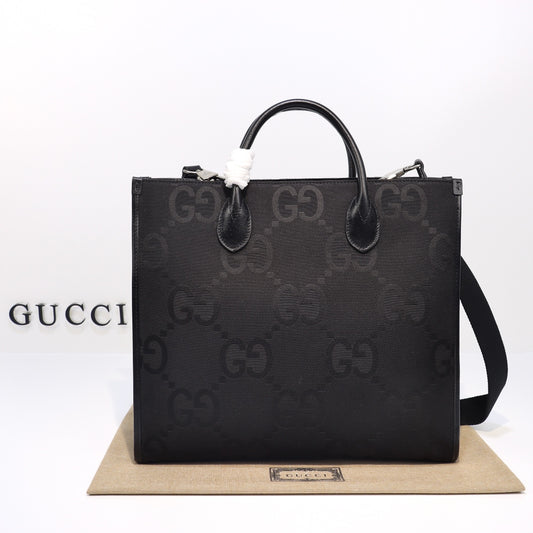 Gucci Jumbo Gg Tote Bag - Black