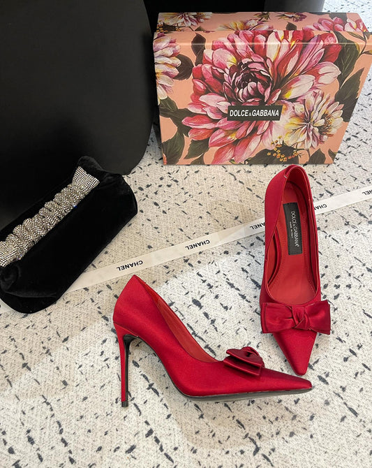 Dolce & Gabbana 40mm bow-detailing slingback pumps