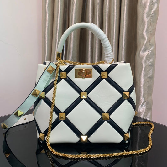 Valentino Garavani Roman Stud Small Leather Shoulder Bag