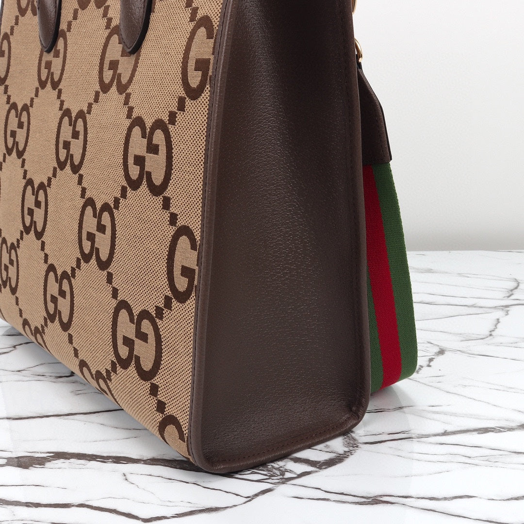 Gucci Jumbo Gg Tote Bag - Black