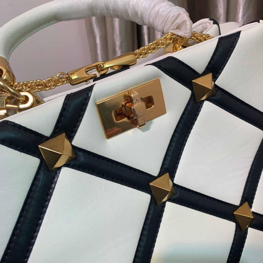Valentino Garavani Roman Stud Small Leather Shoulder Bag