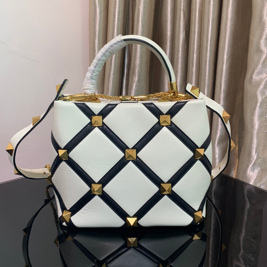Valentino Garavani Roman Stud Small Leather Shoulder Bag