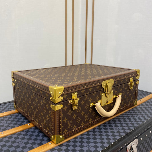 Louis Vuitton Bisten 50 Attache Hard Case Trunk