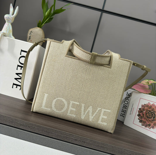 Loewe Women's Small Canvas Font Tote Bag